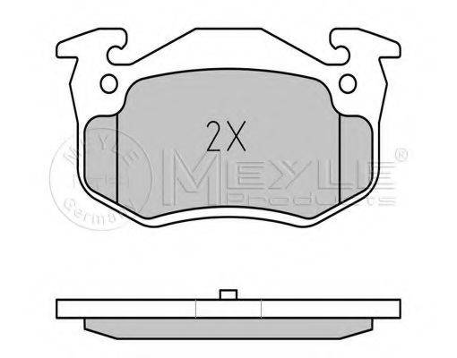 MEYLE 0252097311PD Комплект тормозных колодок, дисковый тормоз