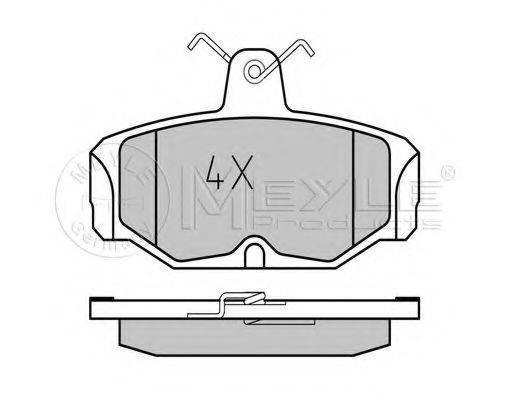 MEYLE 0252098113PD Комплект тормозных колодок, дисковый тормоз