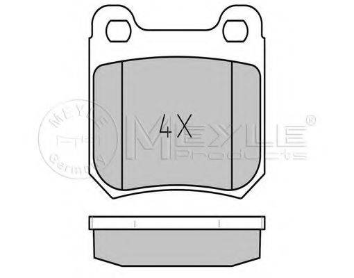 MEYLE 0252105115 Комплект тормозных колодок, дисковый тормоз