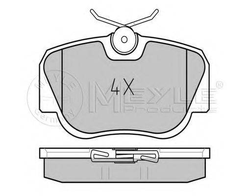 MEYLE 0252105517 Комплект тормозных колодок, дисковый тормоз