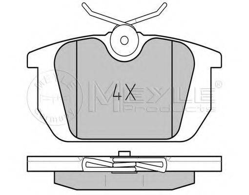 MEYLE 0252110314 Комплект тормозных колодок, дисковый тормоз