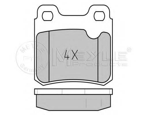 MEYLE 0252114015 Комплект тормозных колодок, дисковый тормоз