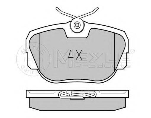 MEYLE 0252117317 Комплект тормозных колодок, дисковый тормоз