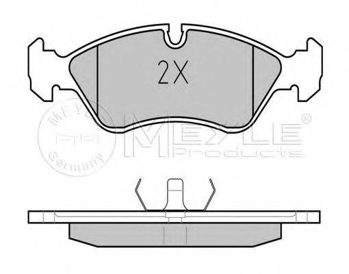 MEYLE 0252119017 Комплект тормозных колодок, дисковый тормоз