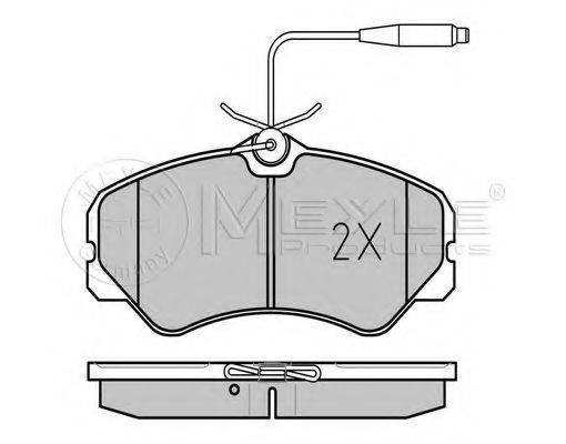 MEYLE 0252120519W Комплект тормозных колодок, дисковый тормоз