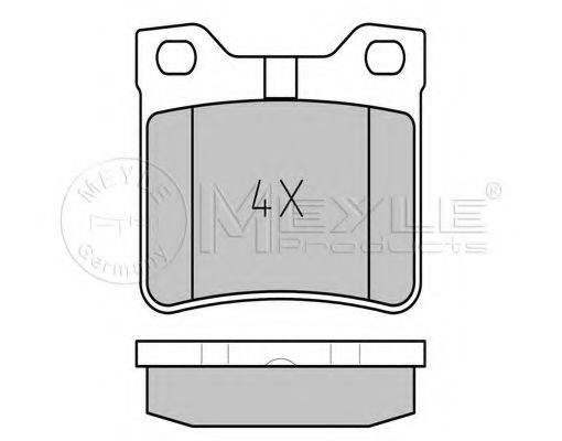 MEYLE 0252127817 Комплект тормозных колодок, дисковый тормоз