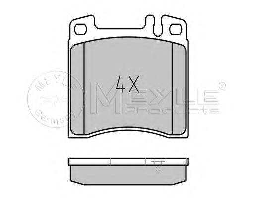MEYLE 0252130418 Комплект тормозных колодок, дисковый тормоз