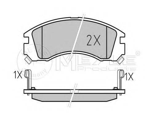 MEYLE 0252136315W Комплект тормозных колодок, дисковый тормоз