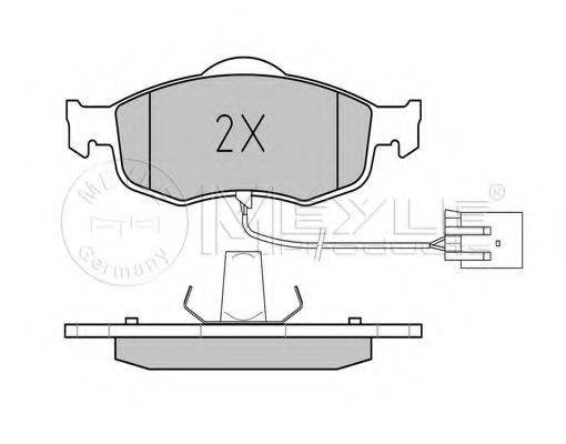 MEYLE 0252139618PD Комплект тормозных колодок, дисковый тормоз