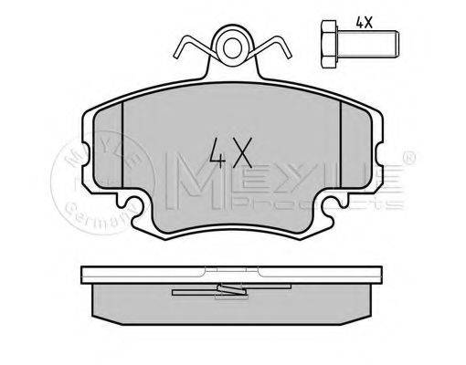 MEYLE 0252146318W Комплект тормозных колодок, дисковый тормоз