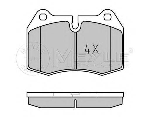 MEYLE 0252147118 Комплект тормозных колодок, дисковый тормоз