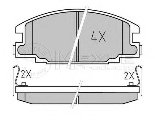 MEYLE 0252154316W Комплект тормозных колодок, дисковый тормоз