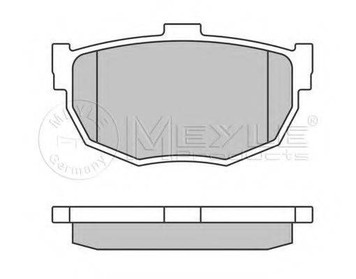 MEYLE 0252155314W Комплект тормозных колодок, дисковый тормоз