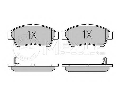 MEYLE 0252160117W Комплект тормозных колодок, дисковый тормоз