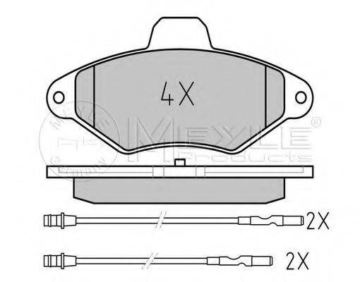 MEYLE 0252163117PD Комплект тормозных колодок, дисковый тормоз