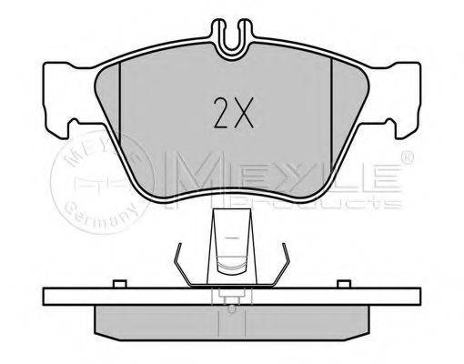 MEYLE 0252166419 Комплект тормозных колодок, дисковый тормоз