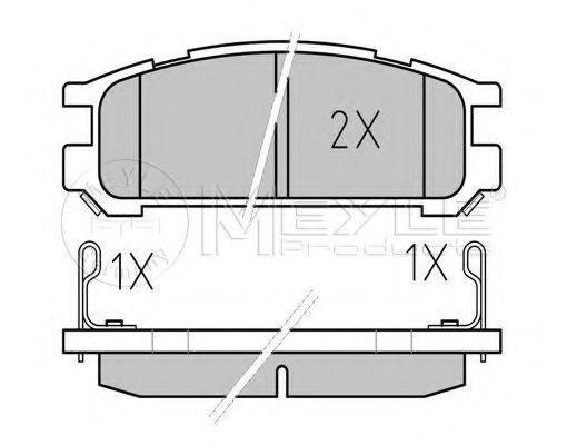 MEYLE 0252170315W Комплект тормозных колодок, дисковый тормоз