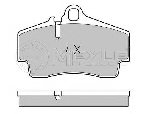 MEYLE 0252179216PD Комплект тормозных колодок, дисковый тормоз