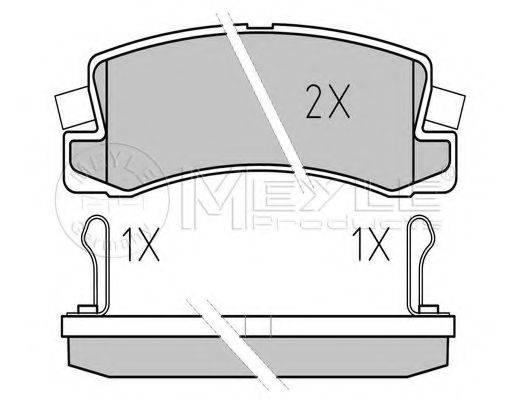 MEYLE 0252183315W Комплект тормозных колодок, дисковый тормоз