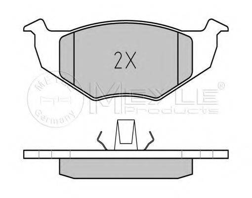 MEYLE 0252186617 Комплект тормозных колодок, дисковый тормоз