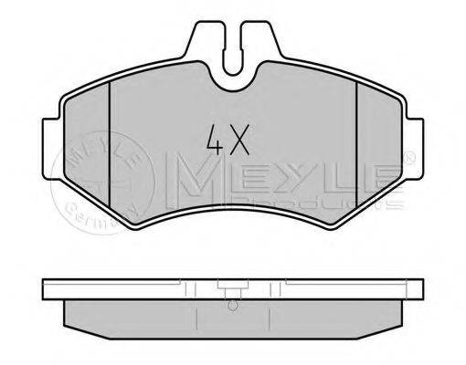 MEYLE 0252302118 Комплект тормозных колодок, дисковый тормоз