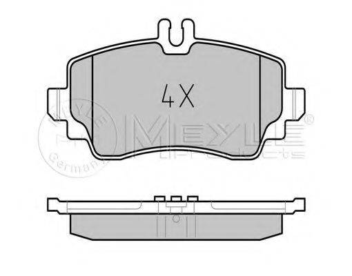 MEYLE 0252307016 Комплект тормозных колодок, дисковый тормоз
