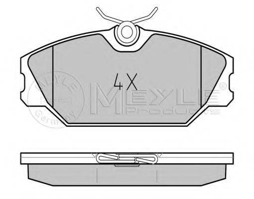 MEYLE 0252317218 Комплект тормозных колодок, дисковый тормоз