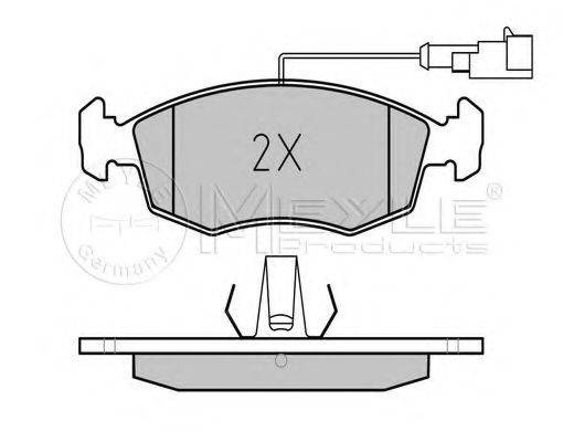 MEYLE 0252322818W Комплект тормозных колодок, дисковый тормоз