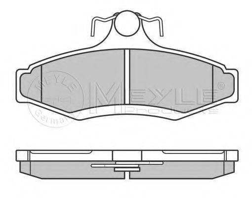 MEYLE 0252323714 Комплект тормозных колодок, дисковый тормоз