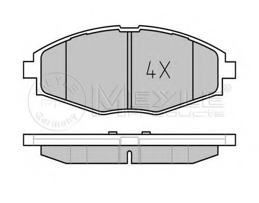 MEYLE 0252324117 Комплект тормозных колодок, дисковый тормоз