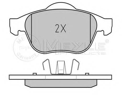 MEYLE 0252324818 Комплект тормозных колодок, дисковый тормоз