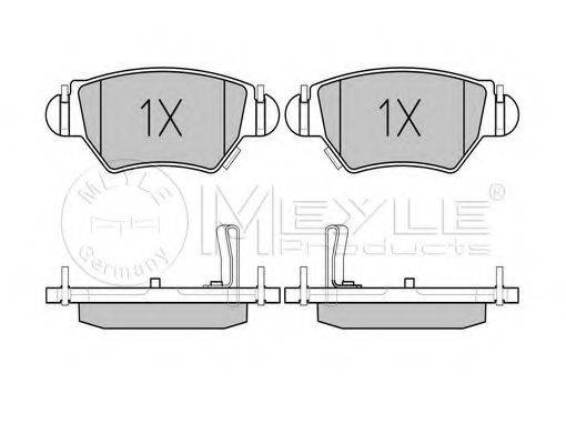 MEYLE 0252325817PD Комплект тормозных колодок, дисковый тормоз