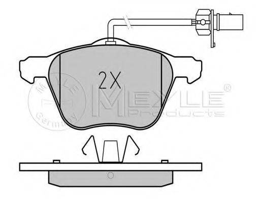 MEYLE 0252326920W Комплект тормозных колодок, дисковый тормоз