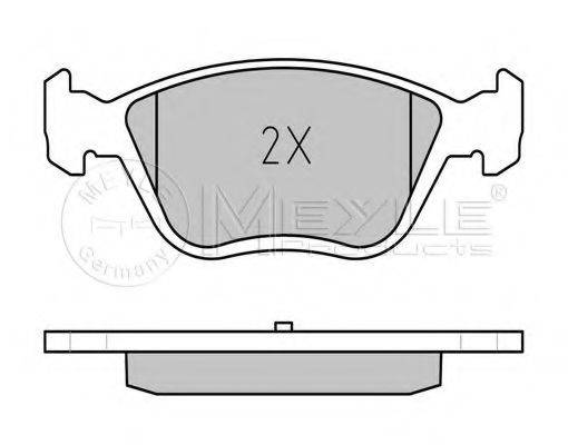 MEYLE 0252328919W Комплект тормозных колодок, дисковый тормоз