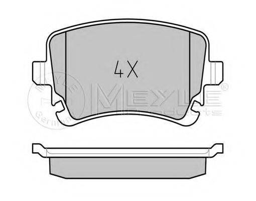 MEYLE 0252332617 Комплект тормозных колодок, дисковый тормоз