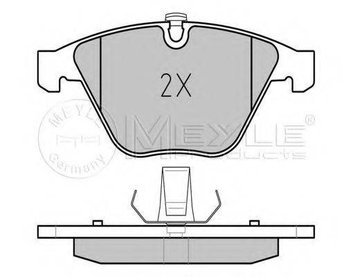 MEYLE 0252334720 Комплект тормозных колодок, дисковый тормоз