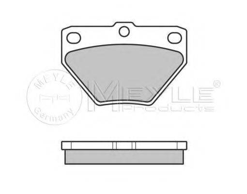 MEYLE 0252352114W Комплект тормозных колодок, дисковый тормоз