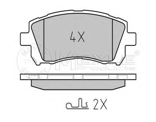 MEYLE 0252355817W Комплект тормозных колодок, дисковый тормоз