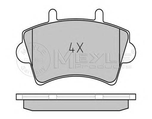 MEYLE 0252361318 Комплект тормозных колодок, дисковый тормоз