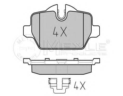 MEYLE 0252362316 Комплект тормозных колодок, дисковый тормоз