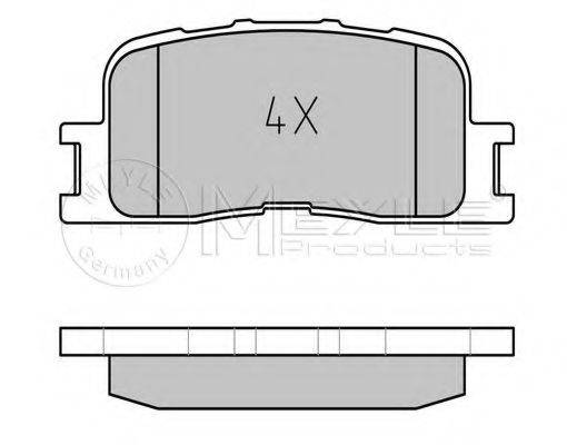 MEYLE 0252370215W Комплект тормозных колодок, дисковый тормоз
