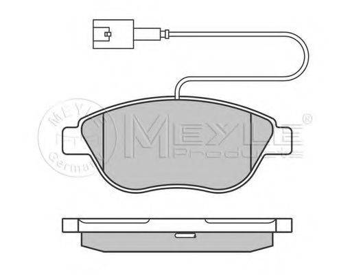 MEYLE 0252370919W Комплект тормозных колодок, дисковый тормоз