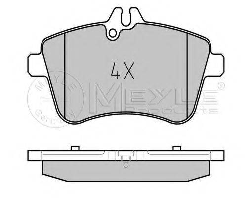 MEYLE 0252388120 Комплект тормозных колодок, дисковый тормоз