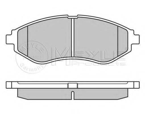 MEYLE 0252397417 Комплект тормозных колодок, дисковый тормоз