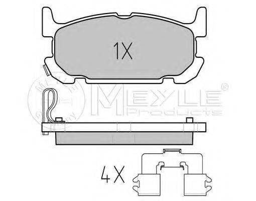 MEYLE 0252402913W Комплект тормозных колодок, дисковый тормоз