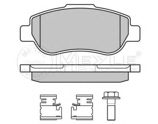MEYLE 0252407217W Комплект тормозных колодок, дисковый тормоз