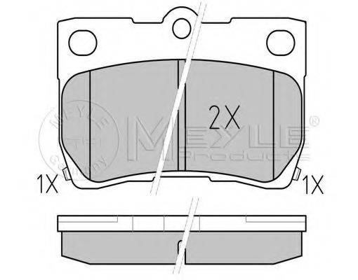 MEYLE 0252432315W Комплект тормозных колодок, дисковый тормоз