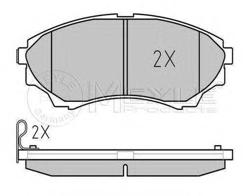 MEYLE 0252435316W Комплект тормозных колодок, дисковый тормоз