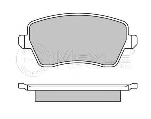 MEYLE 0252440317PD Комплект тормозных колодок, дисковый тормоз