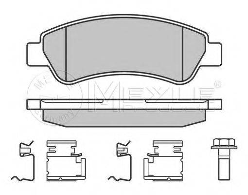 MEYLE 0252446519 Комплект тормозных колодок, дисковый тормоз